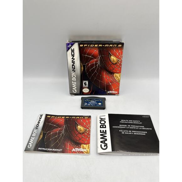 Spider-Man 2 GBA Game Boy Advance Complete CIB Good Condition! NICE! - Picture 7 of 13